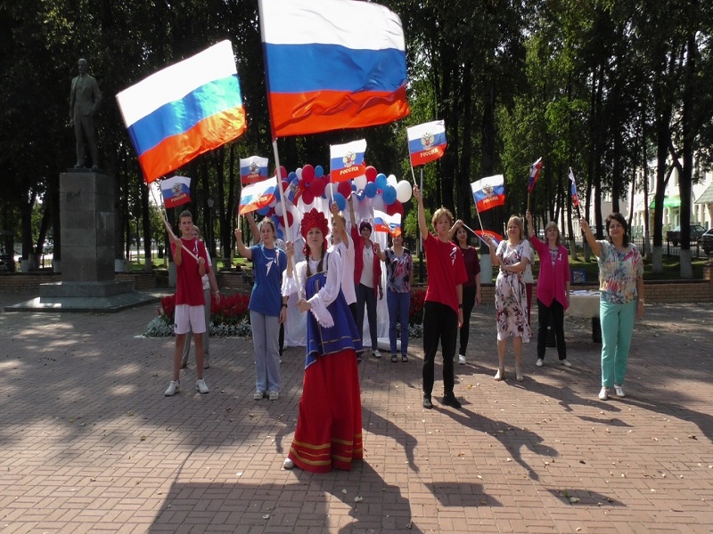 В честь дня флага.